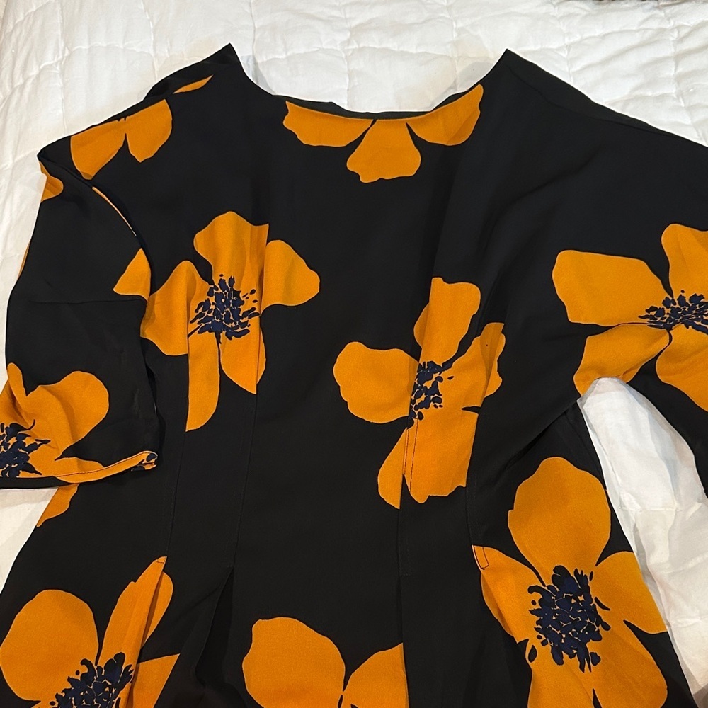 Gracia Black and Orange Blouse